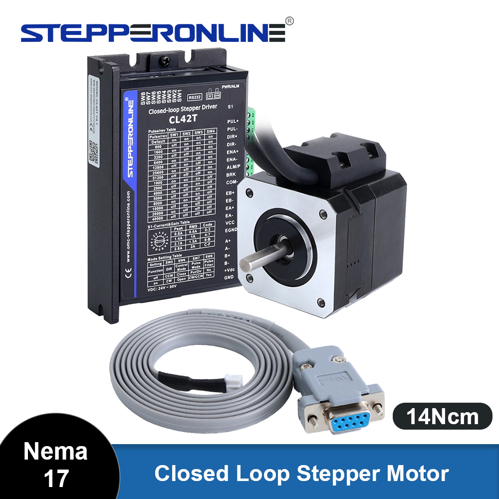 Closed Loop Stepper Motor Nema 17 - STEPPERONLINE Nema 17 stappenmotordriverset met gesloten
