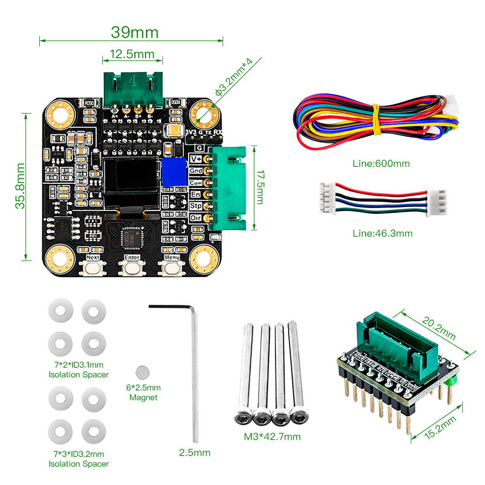 Makerbase MKS SERVO42C PCBA NE - Closed Loop Stepper Motor Nema 17 recensie en prijs