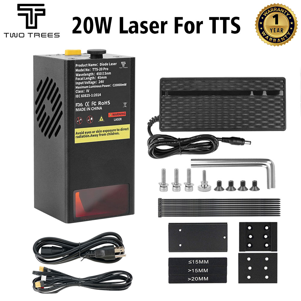TWOTREES 20W Laser Module Voor - 20W Laser Engraver Module Upgrade recensie en prijs